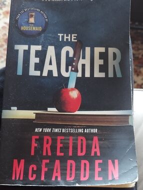 The Teacher by Freida McFadden - Black & Red Paperback
